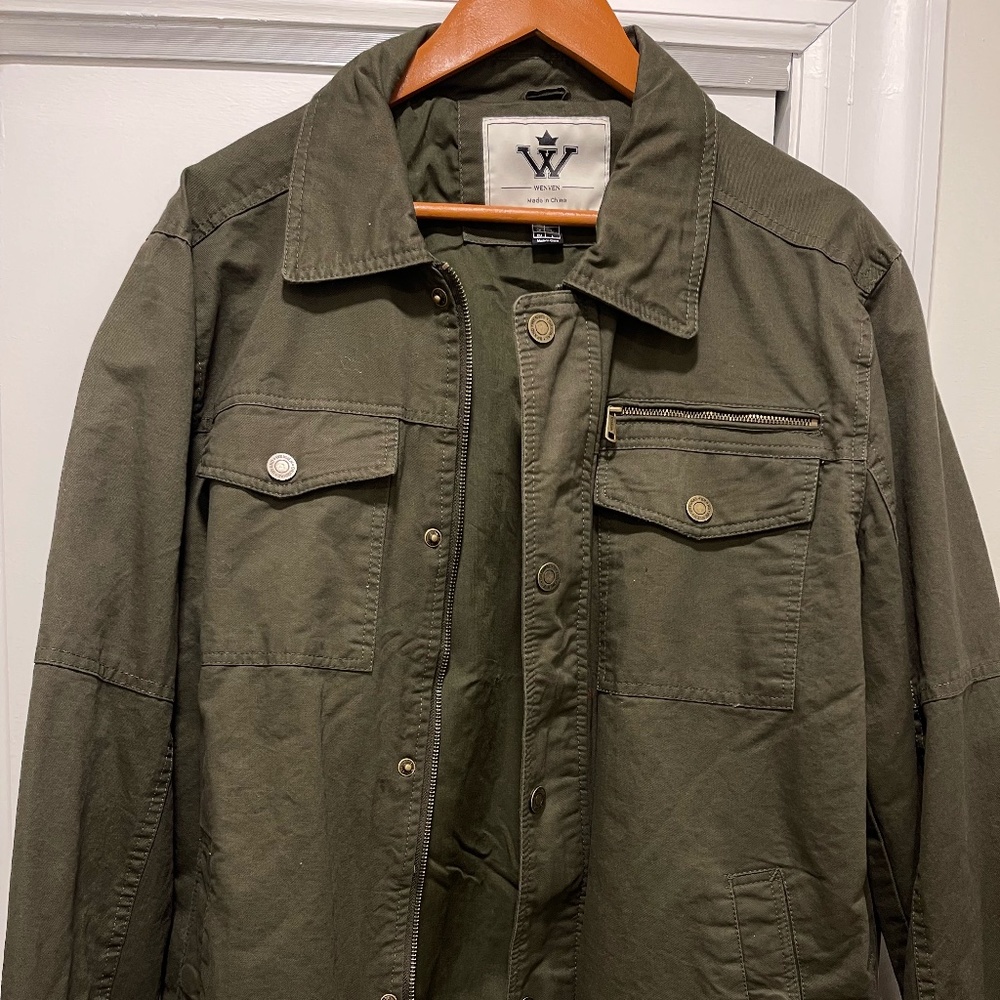 Green Shirt/Chore Jacket for Men